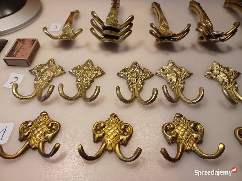 Piękny mosiężny wieszak wielkopolskie Poznań