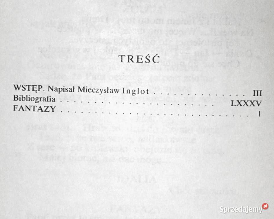 Fantazy Juliusz Słowacki Chełm