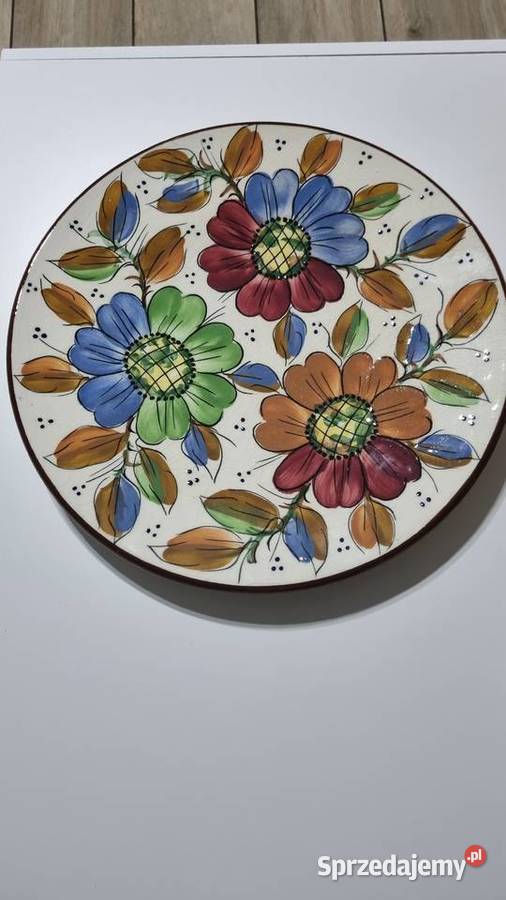 Talerz Dekoracyjny Ozdobny Ceramika Hiszpanska Ceramika i szkło Wola Podłężna