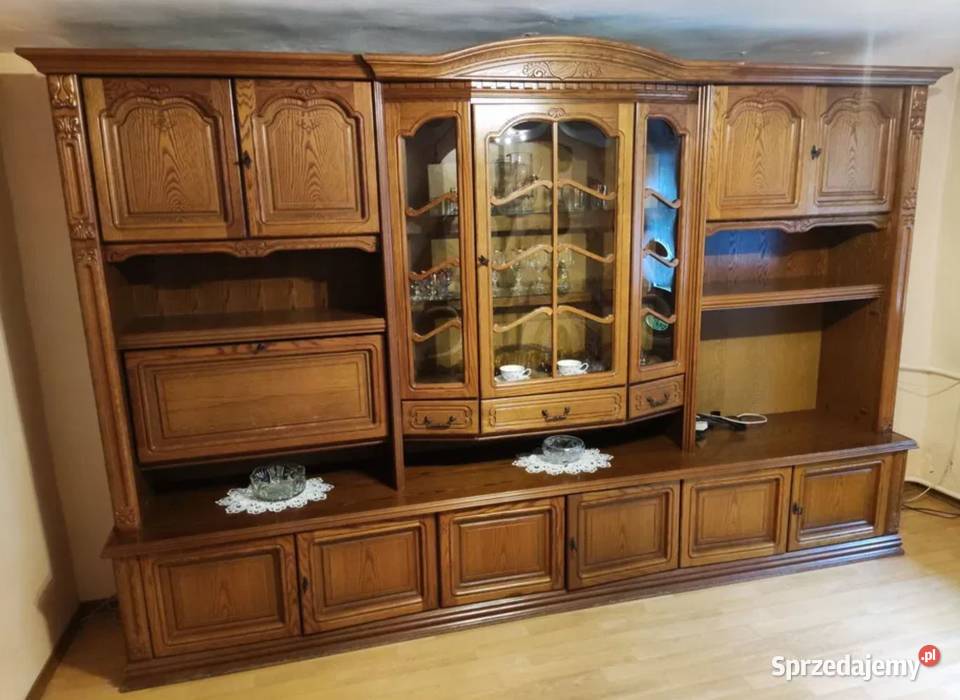 Zestaw mebli drewnianych meblościanka opolskie Ozimek