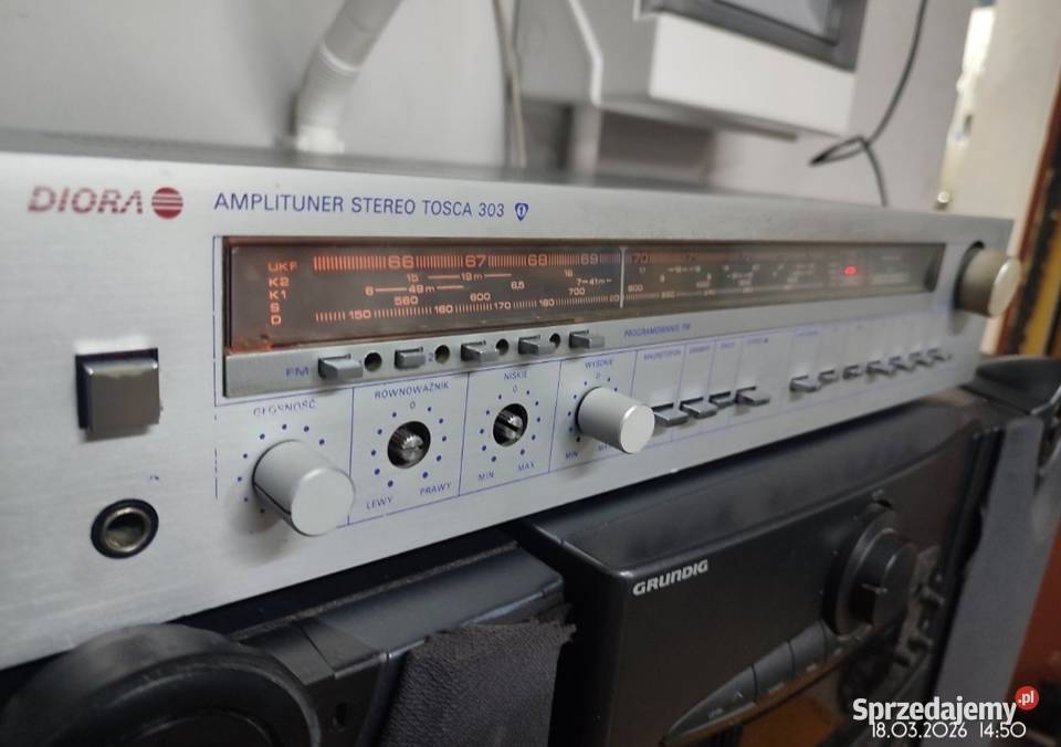 Kultowy Amplituner Stereo DIORA TOSCA 303 Klasyk