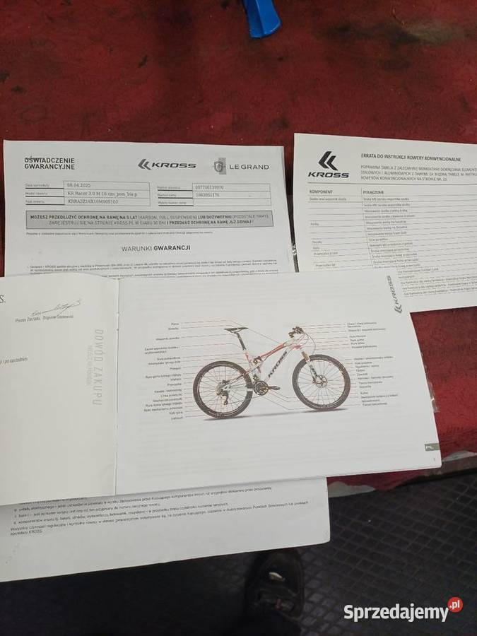 Rower dziecięcy KROSS na gwarancji Świecie