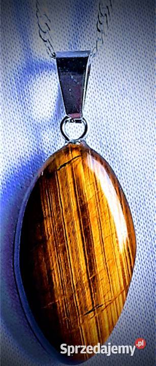 Srebrny Naszyjnik Tygrysie Oko srebro Poraj sprzedam