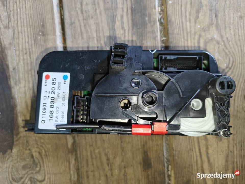 Panel sterowania klimatyzacją Mercedes A klasa Panele sterowania, przełączniki Łagów