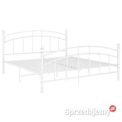 vidaXL Rama łóżka biała metalowa 180 x 200 Ramy i stelaże