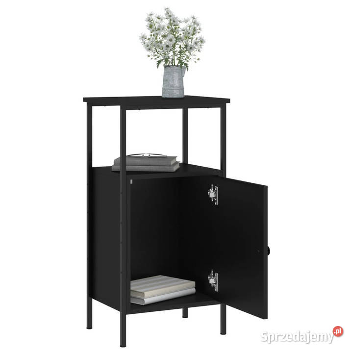Szafki nocne 2 czarne 41x31x80 WM825924 Warszawa