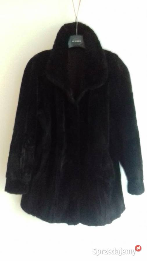 Kurtka futrzana damska czarna do sprzedania Zimowa  Kraków