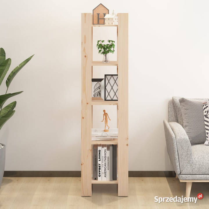 Regał na książkiprzegroda 41x35x160 lite drewno Warszawa