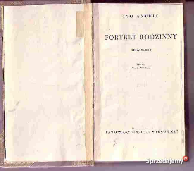 4797 PORTRET RODZINNY OPOWIADANIA IVO ANDRIĆ Czyrna