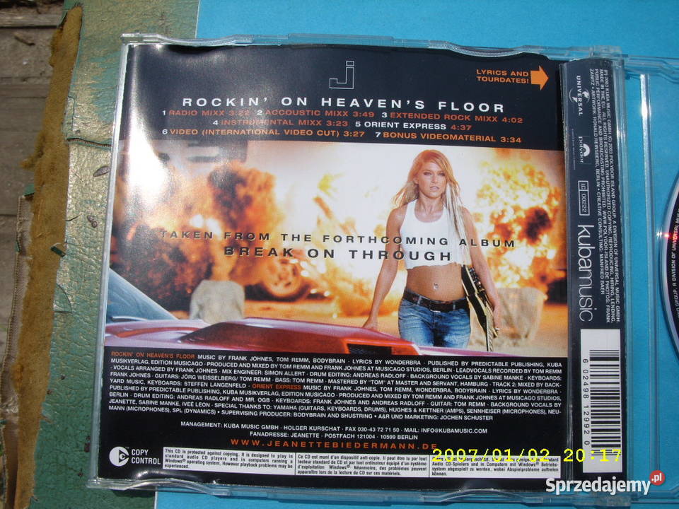 Rock CD JANETTEROCKIN ON HEAVENS 2003 Wołów