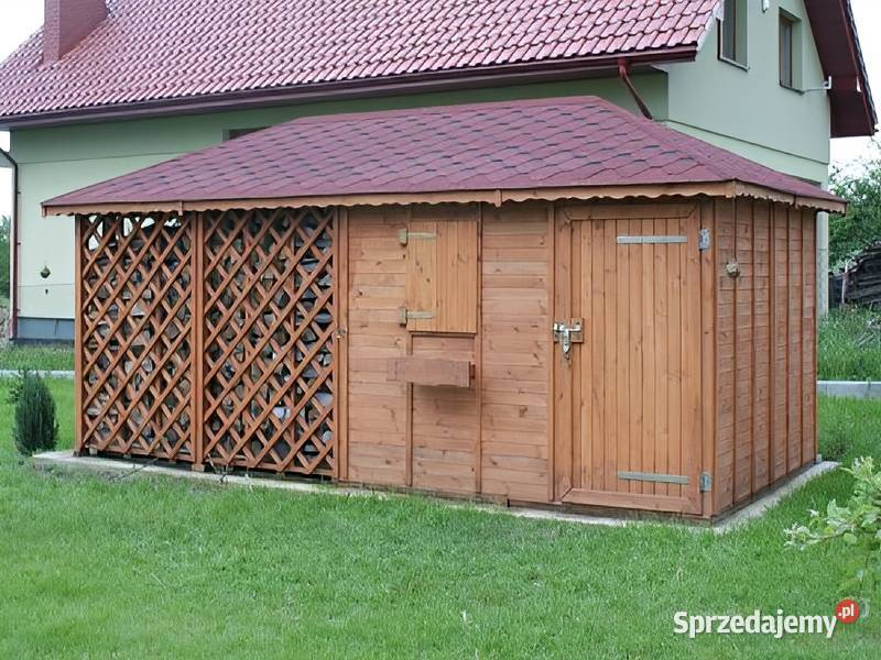 Drewutnia Oleńka dach czterospadowy 3x6 śląskie Parzymiechy