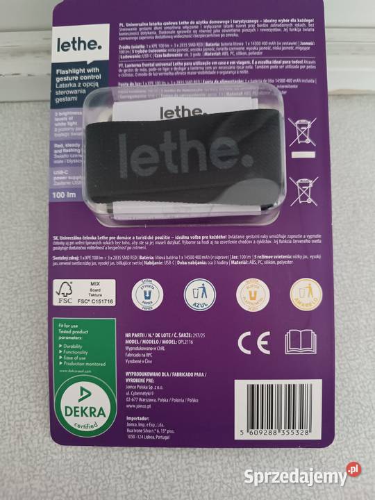 Latarka czołowa Lethe z opcją sterowania gestami Kędzierzyn-Koźle