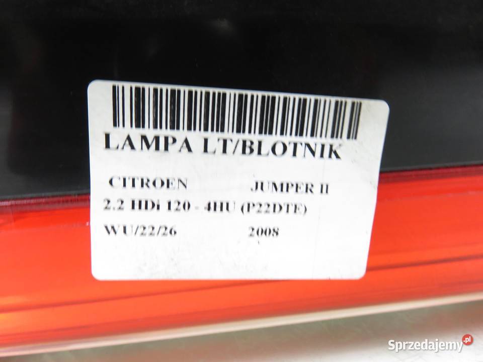 LAMPA LEWA TYLNA CITROEN JUMPER II 11B358BT