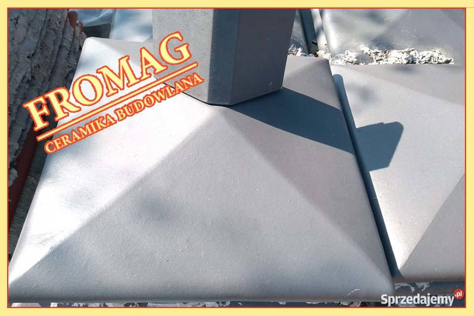 Daszki klinkierowe na słupek 38x38 klinkier Białystok