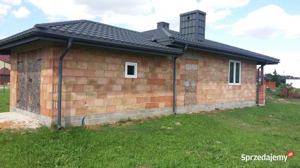 Sprzedam dom parterowy 120m2 do wykończenia Domy wielkopolskie Perzów sprzedam