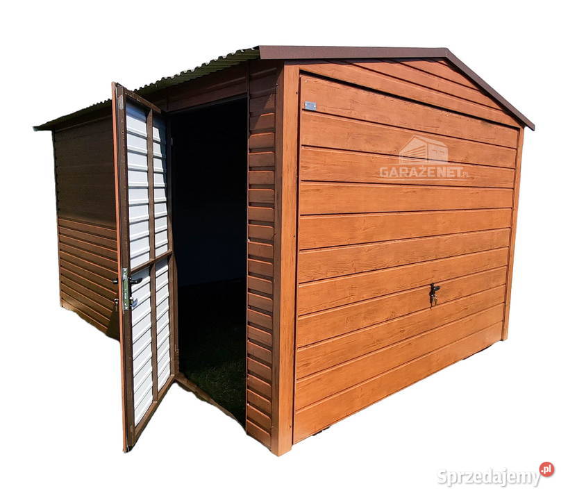 GARAŻ BLASZANY 3M X 4M POZIOM DWUSPAD BRAMA Łapanów