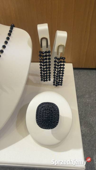 Elegancki komplet damski Naszyjnik Kolczyki Wolsztyn