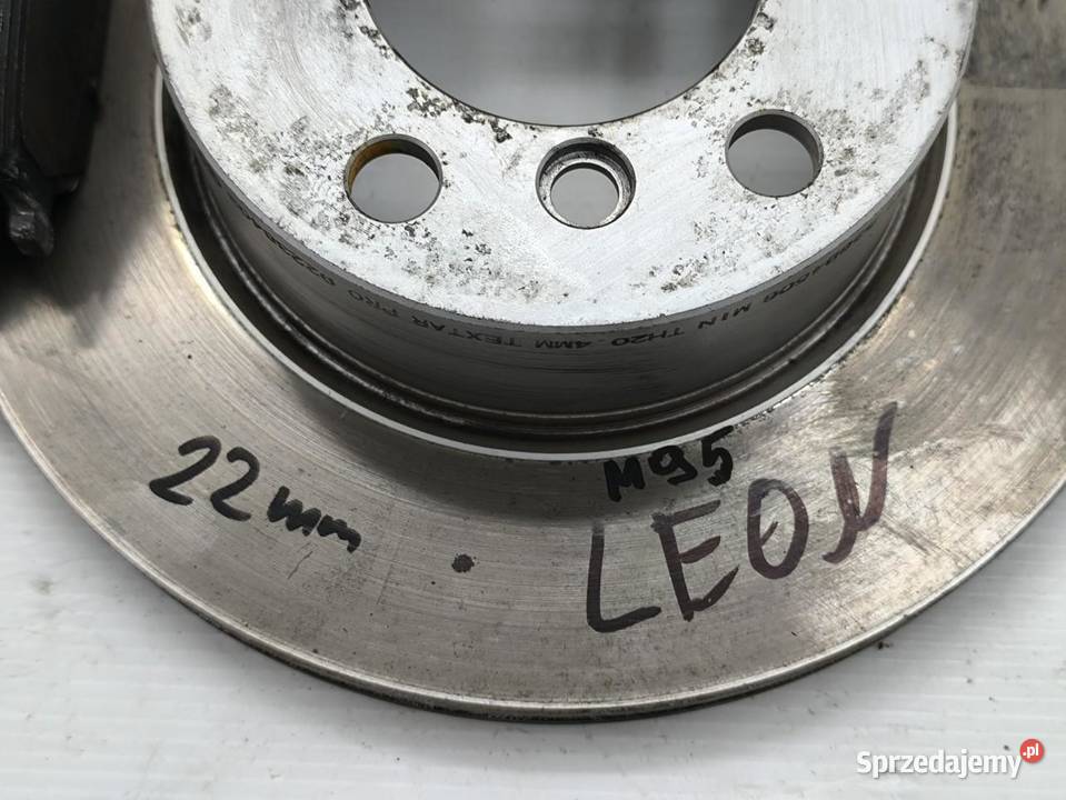 TARCZE KLOCKI TYŁ 22mm SEAT LEON II 18 TSI 160