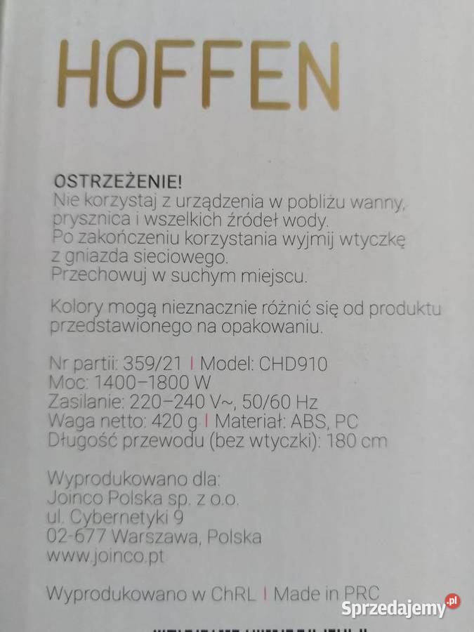 NAJTANIEJ Suszarka Do Włosów Składana Mała Zabrze