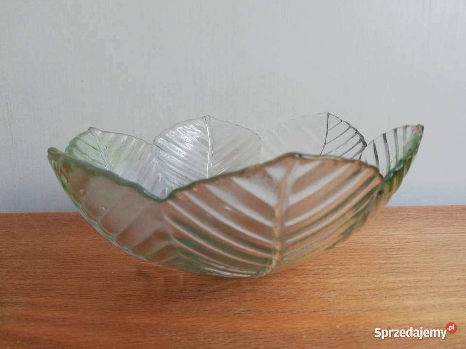 Szklana misaVintage PRL Warszawa sprzedam