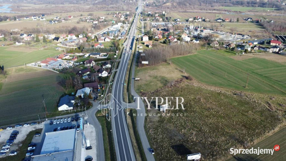 Działka z potężnym potencjałem 106 ha Łukanowice asfalt