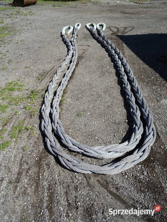 ZAWIESIE LINOWE LINA STALOWA PLECIONA 48TON 12m