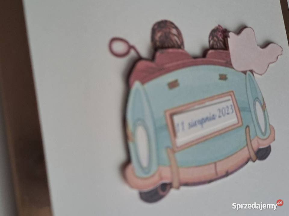 Kartka z okazji ślubu w kopercie Strzebiń sprzedam