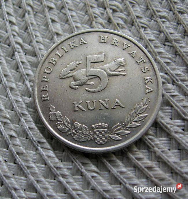 Chorwacja 5 Kuna 2000r Napis Łaciński Kalisz