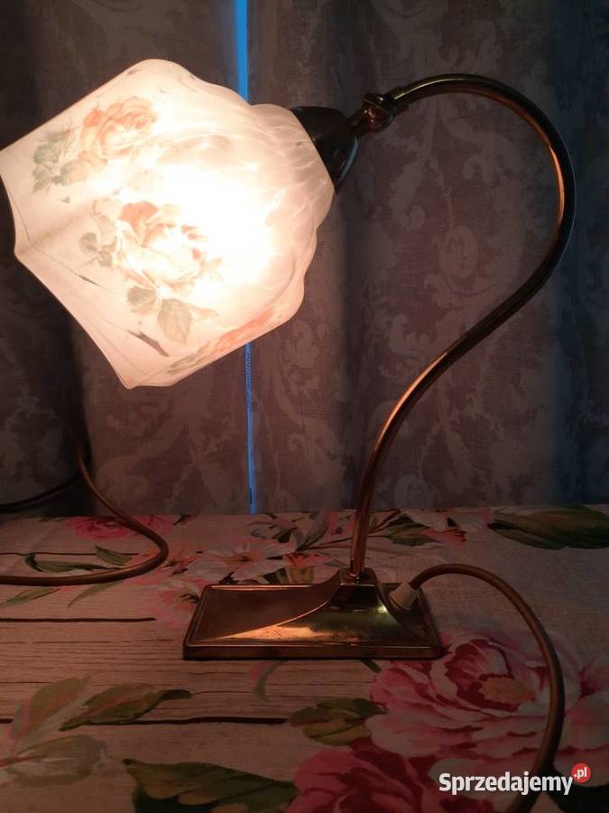 lampka w stylu art deco w róże Mielnica Duża