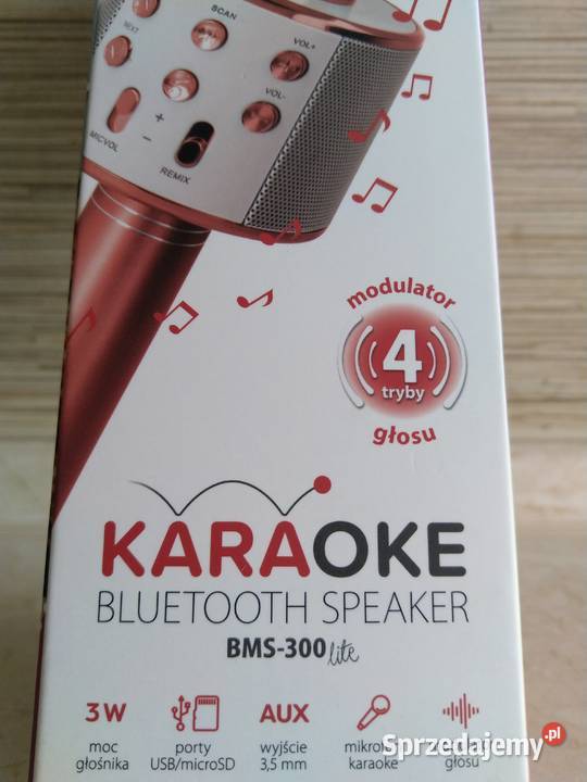 NAJTANIEJ Mikrofon Karaoke Bezprzewodowy Aux USB Zabrze