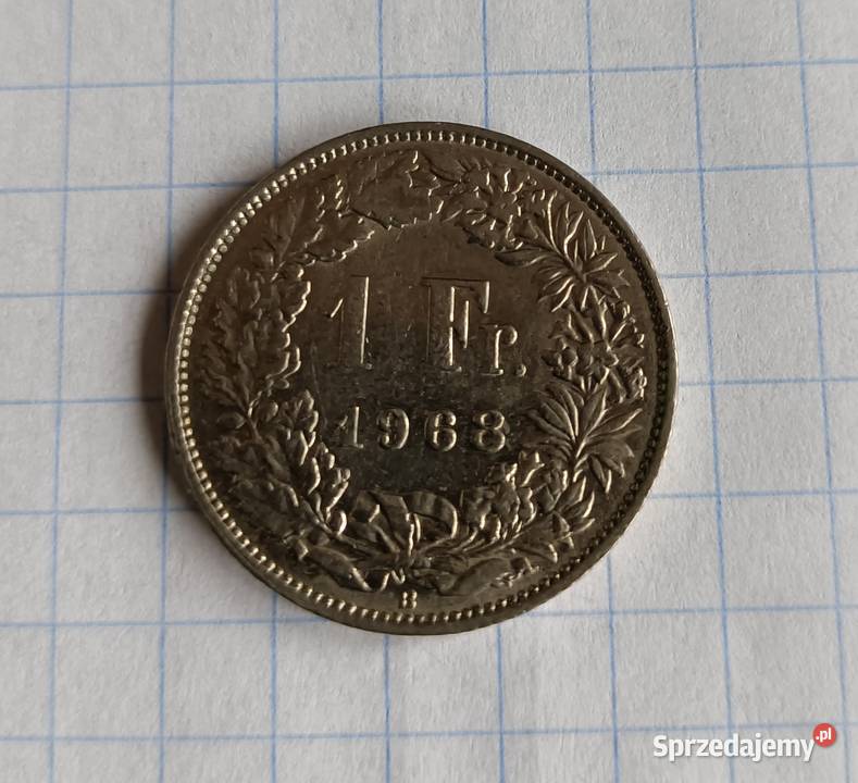 1 FRANK 1968 B SZWAJCARIA Piszczac