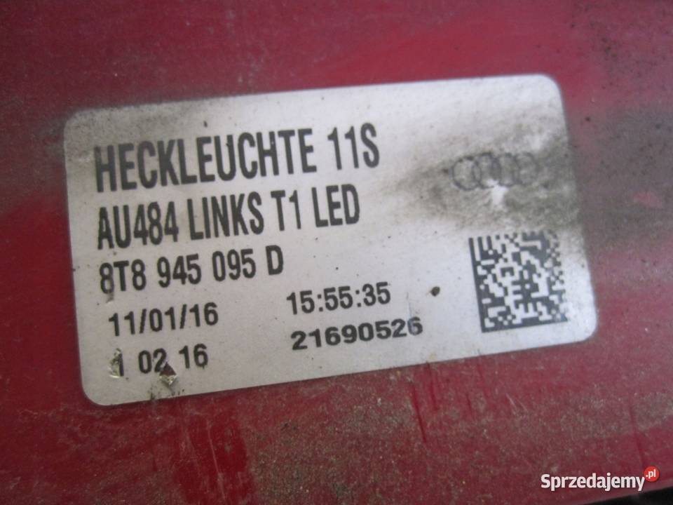AUDI A5 8T 10r lampa lewa tył 8T8945095D LED Kielce