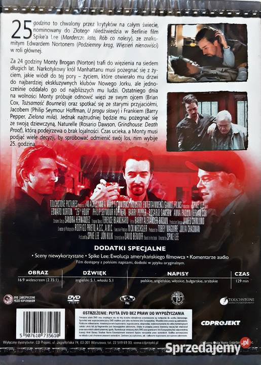 25 GODZINA EDWARD NORTON MOCNY SEANS PUDEŁKO DO Kalisz