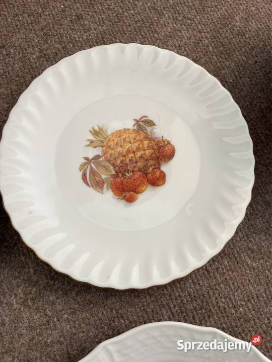 Talerzyk deserowy z owocami Hartporzellan Gdańsk sprzedam