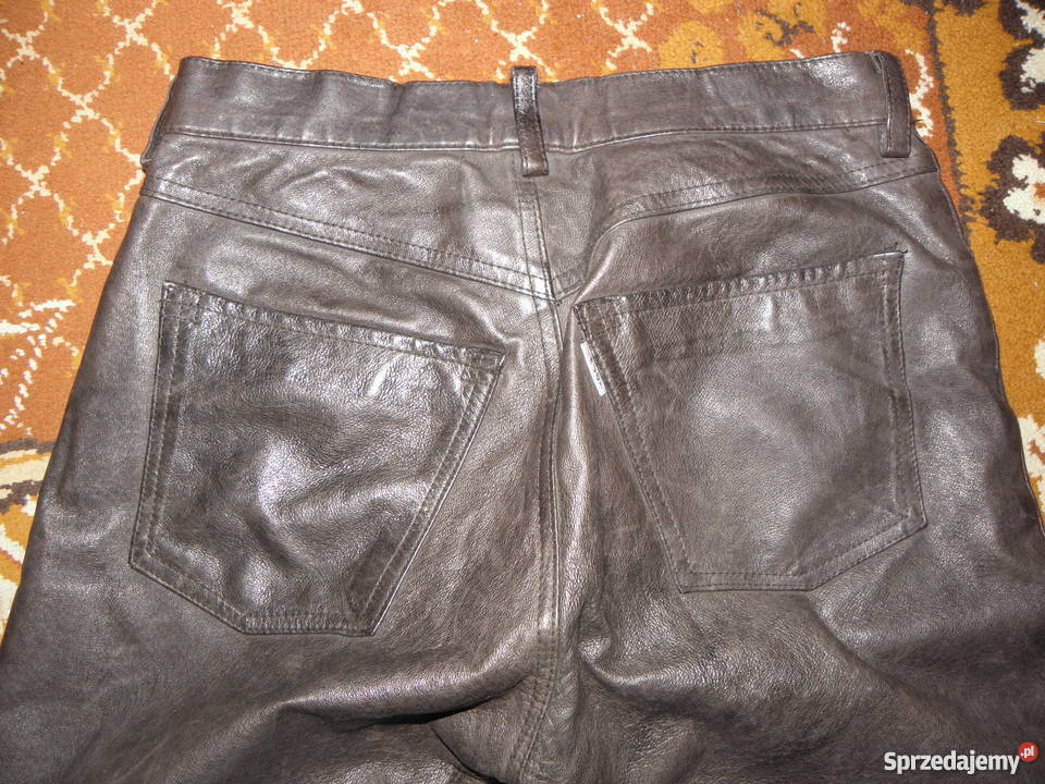 Spodnie motocyklowe skórzane w pasie 78 pomorskie Lębork