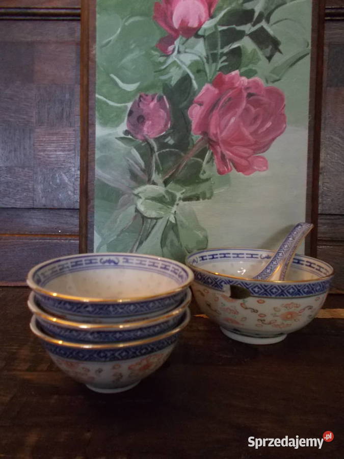 Porcelanowe Chińskie MiseczkiZłoty Porcelana i szkło zachodniopomorskie Szczecin sprzedam