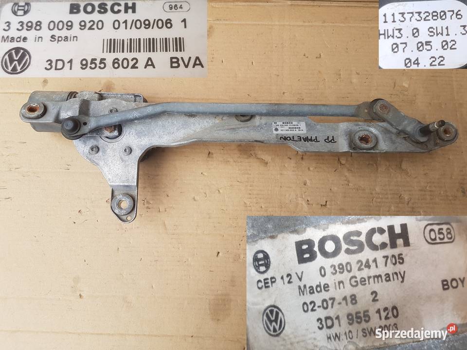 VW Phaeton mechanizm wycieraczki szyby przedniej Legnica sprzedam