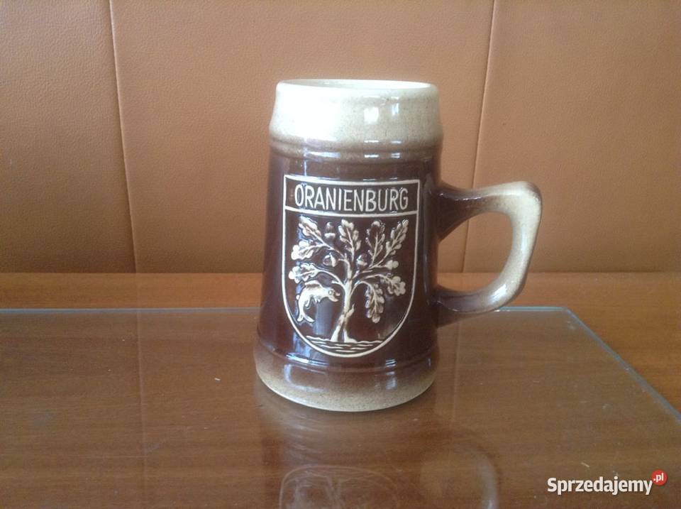 Kufel ceramiczny z logo Oranienburg z lat DDR Opole