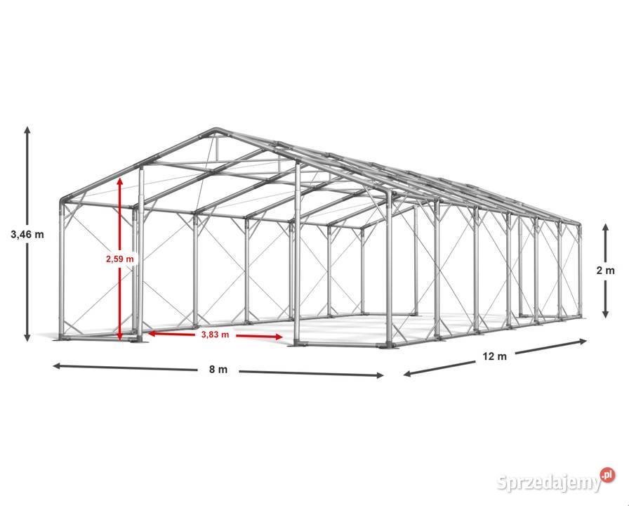 8x12m Namiot magazynowy przemysłowy warsztatowy Łódź