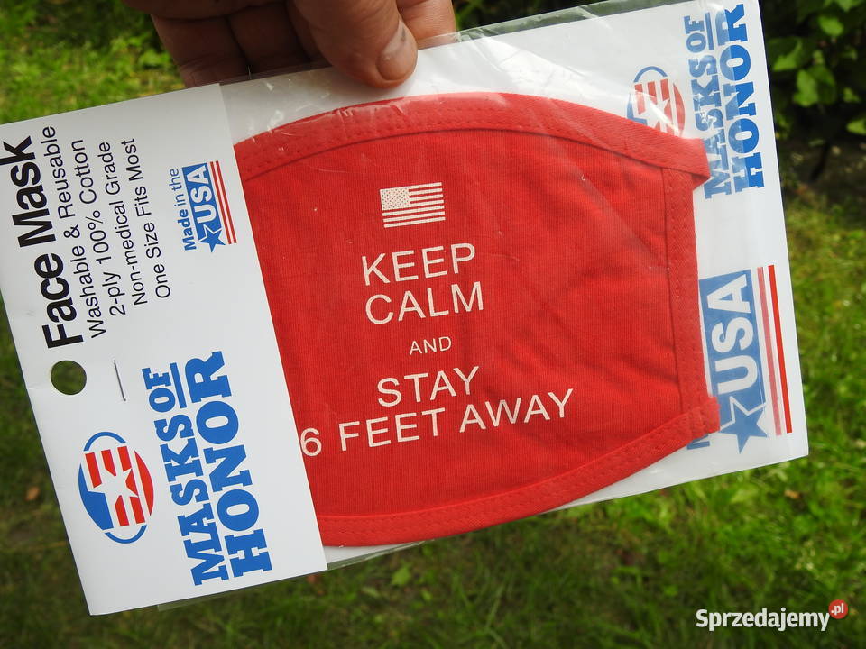 MASKA MADE IN USA 100 BAWEŁNA KOLEKCJONERSKA DO Pozostałe Warszawa