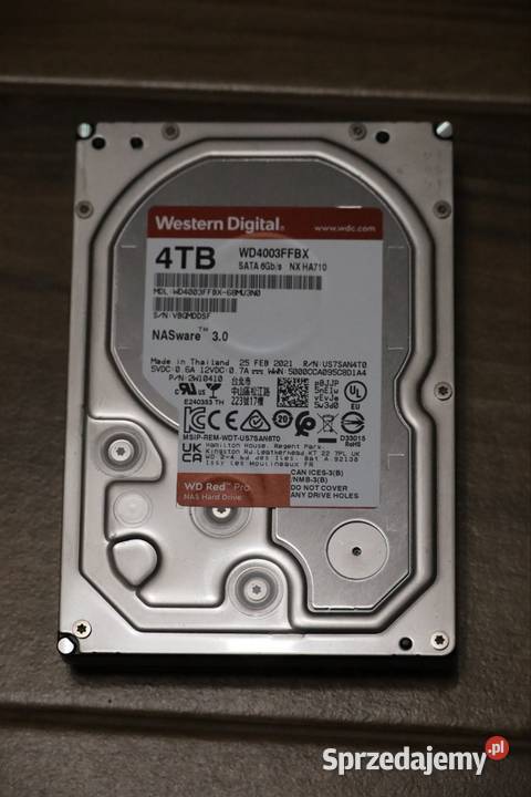 Dysk twardy WD RED 4TB 35 SATA Kuczów