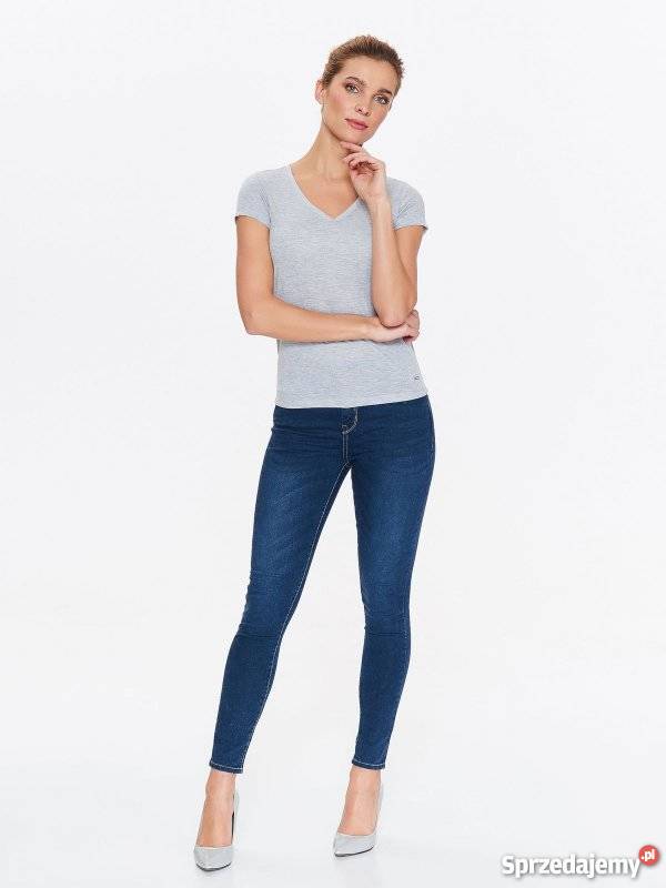 Szary tshirt Top Secret małopolskie Olkusz