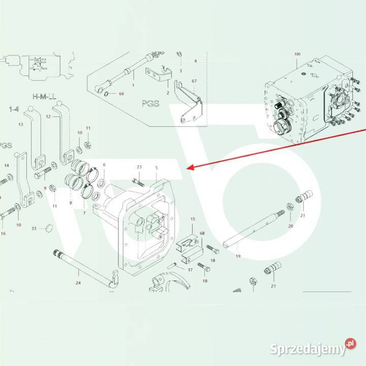 Wybierak TB0115 Obudowa V36377310 Skrzynia Wilkowo