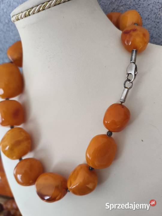 Naszyjnik Bursztyn Vintage 177gram Białystok