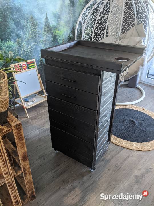 Pomocnik fryzjerski drewniany dolnośląskie Oleśnica