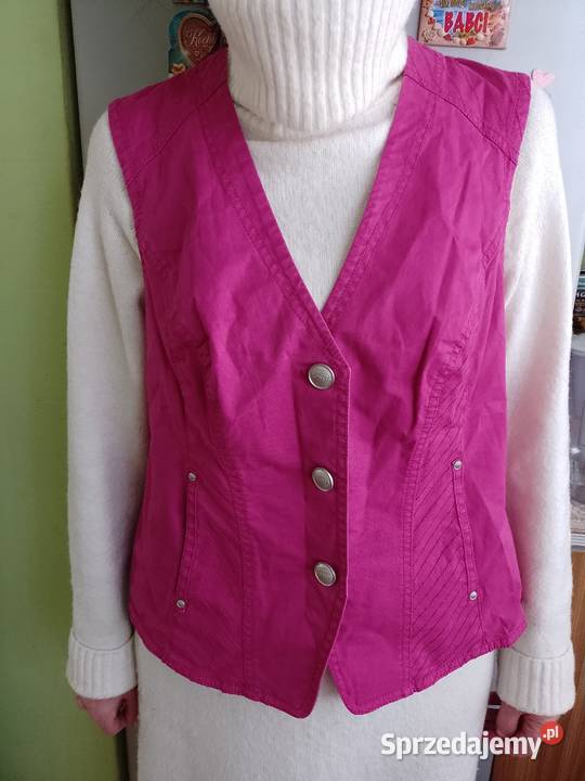 42XL Bonita Ekskluzywna różowa fuksja kamizelka Kraków