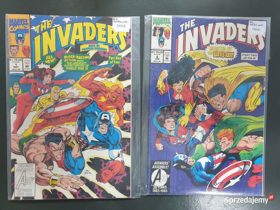The Invaders 2 oryginalne komiksy Marvel USA Gdynia