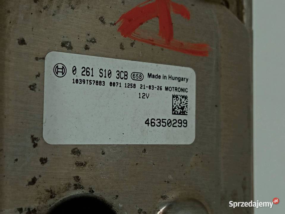 STEROWNIK SILNIKA 0261S103CB 46350299 14 B 95 osobowe