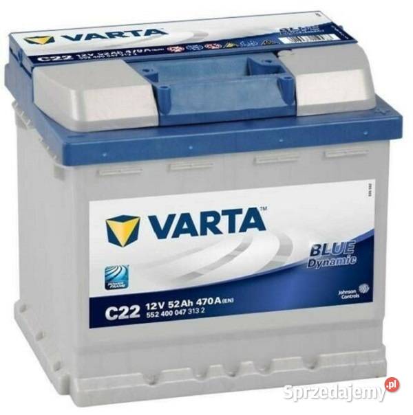 Akumulator VARTA Blue Dynamic C22 52Ah 470A EN