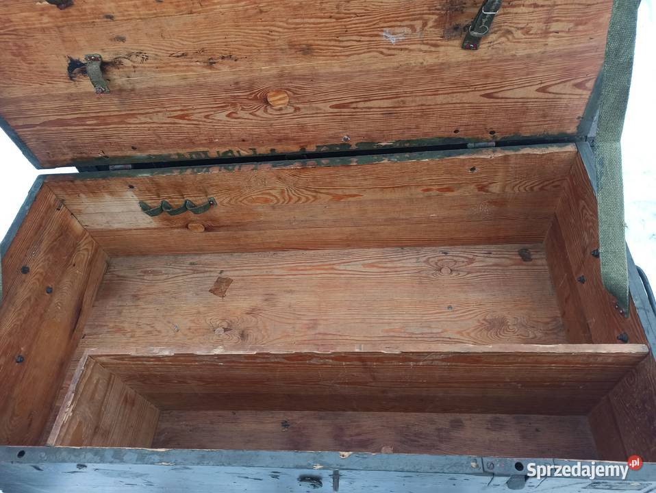 Skrzynia wojskowa drewniana 102 x 52 x 30 Skierniewice